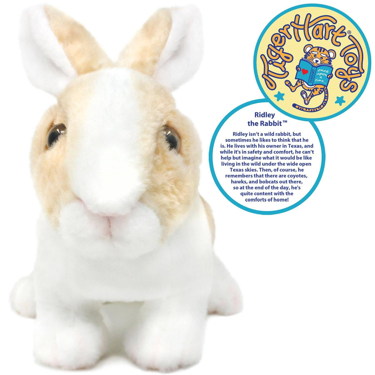 VIAHART Toy Co. - Ridley The Rabbit | 11 Inch Stuffed Animal Plush | By TigerHart Toys