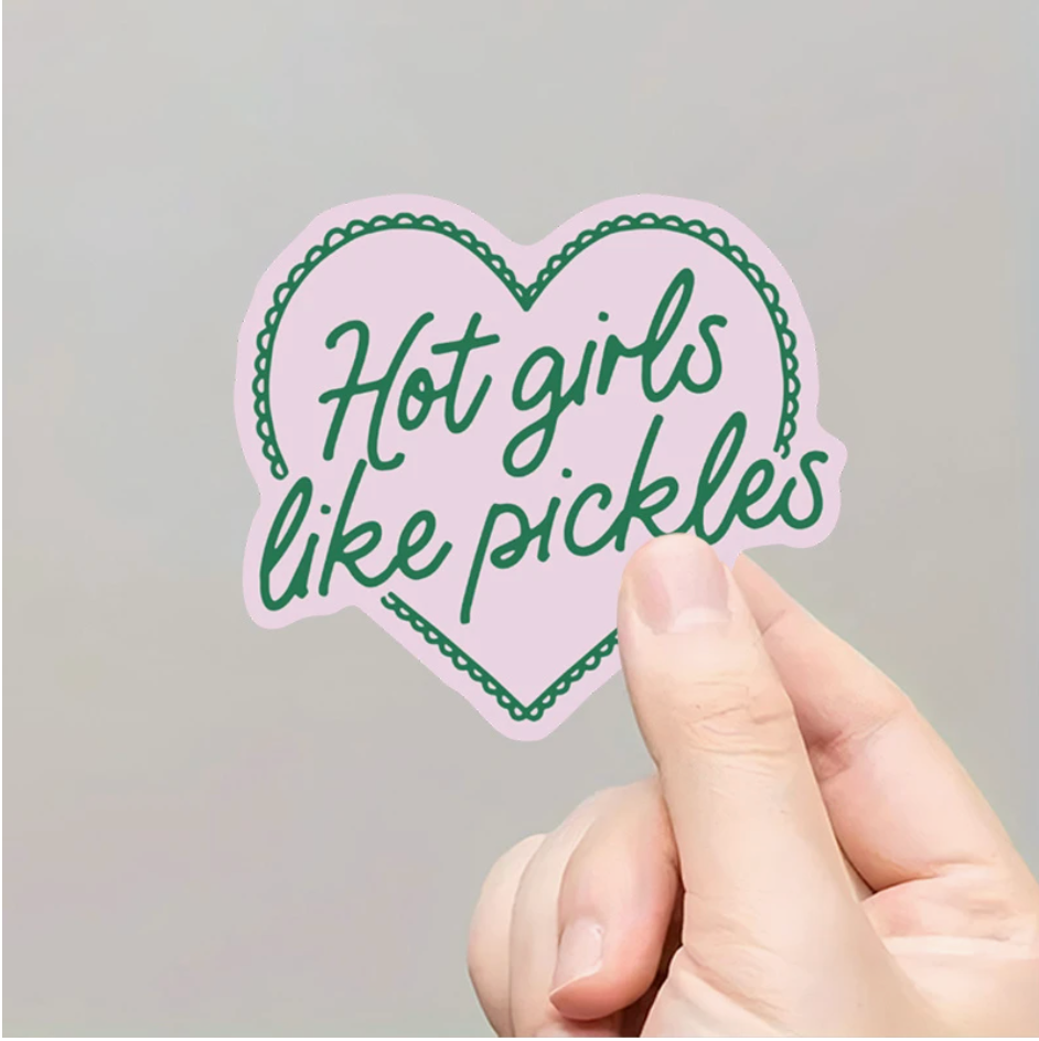 inviting affairs paperie - Hot Girls Pickle Sticker – Cute & Quirky Vinyl for Journals