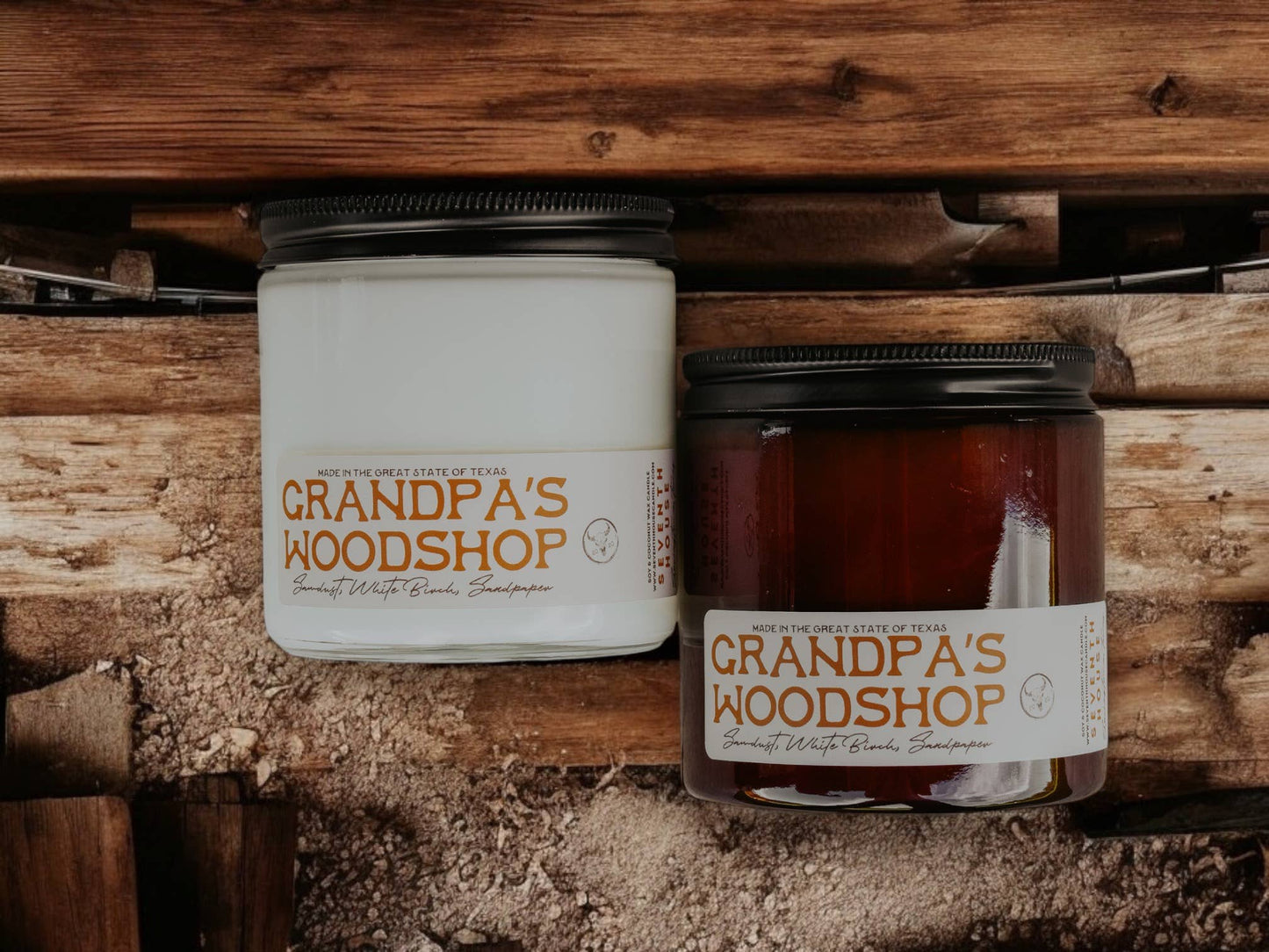 Seventh House Candle - GRANDPA'S WOODSHOP - Sawdust & Sandalwood Candle