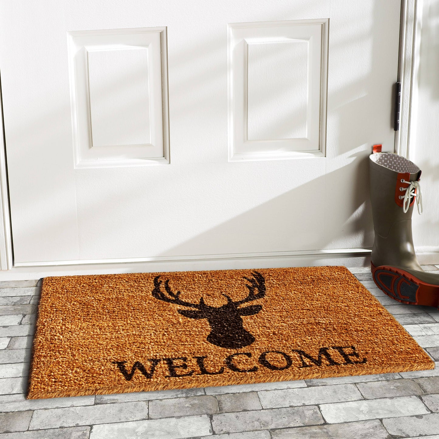 Calloway Mills - Deer Welcome Doormat: 17" x 29"