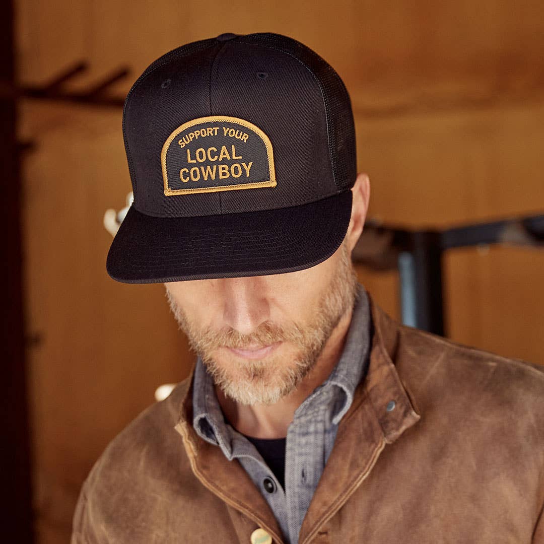 Cowboy Cool - Support Your Local Cowboy Trucker Hat