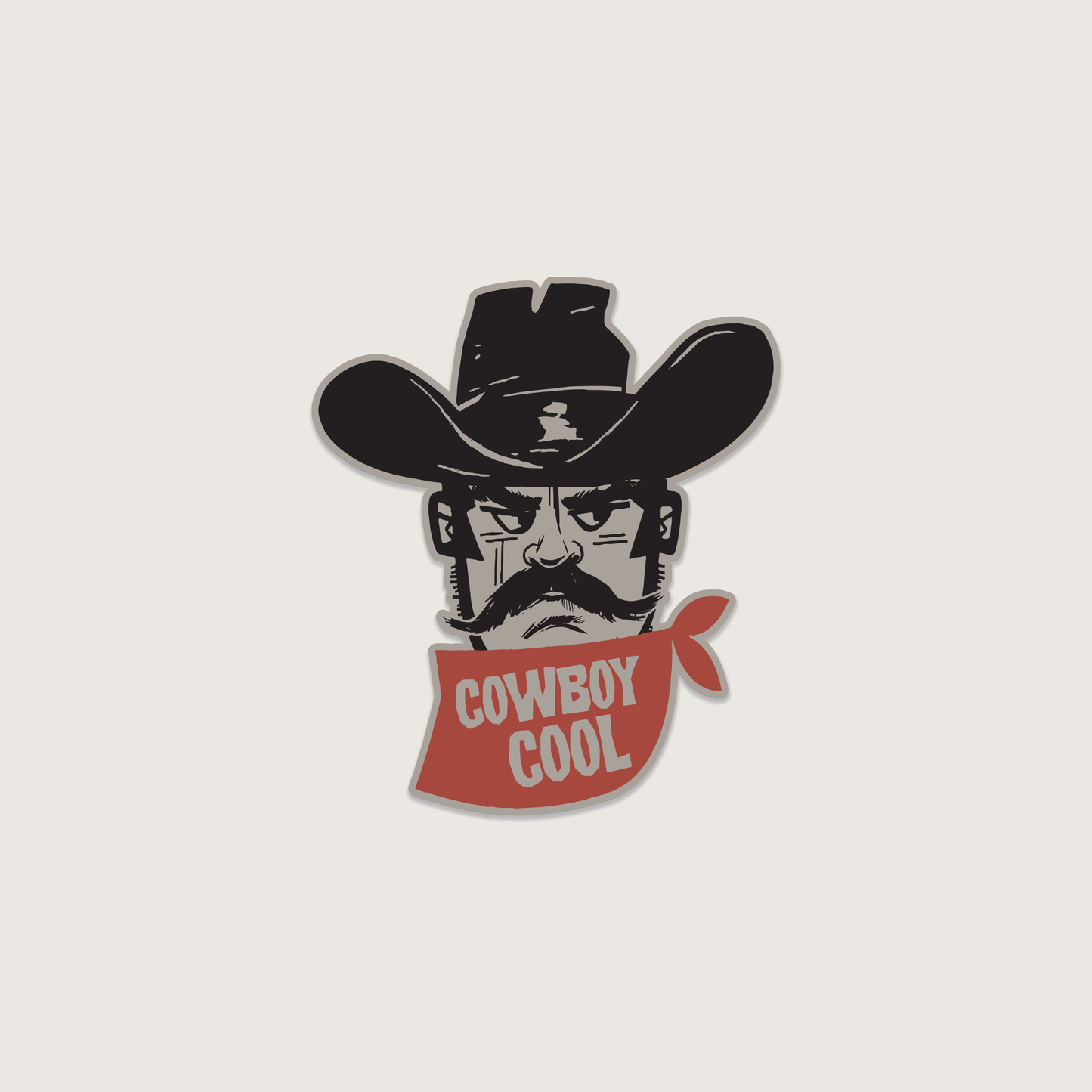 Cowboy Cool - Bandit Sticker: Multi