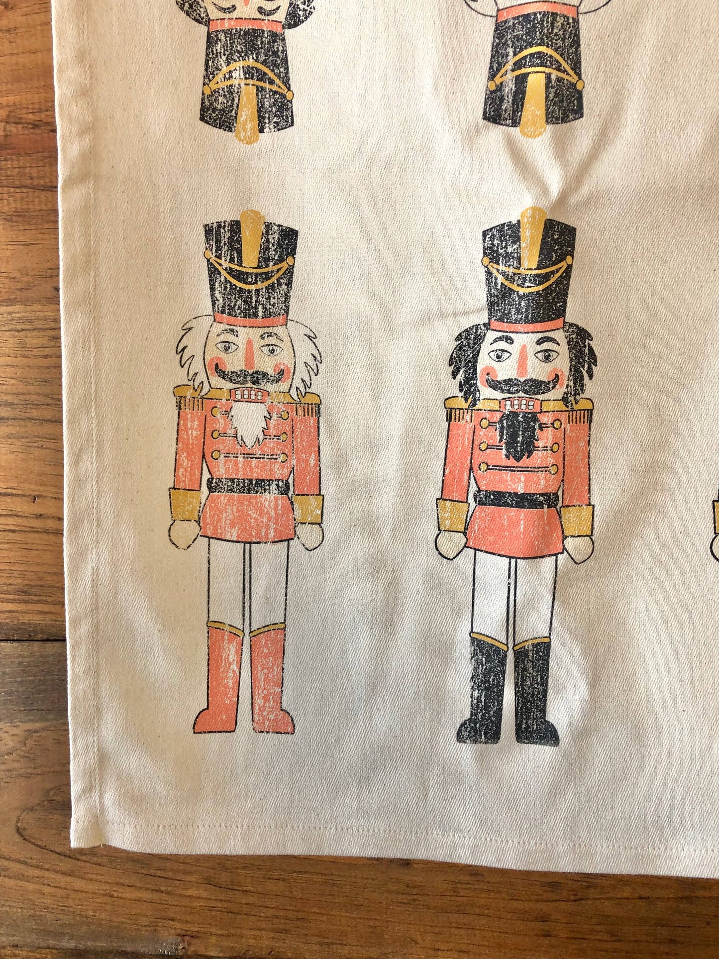 SOUTHERN FRIED DESIGN BARN - Ooops! Nutcracker BLUSH Kitchen Towel