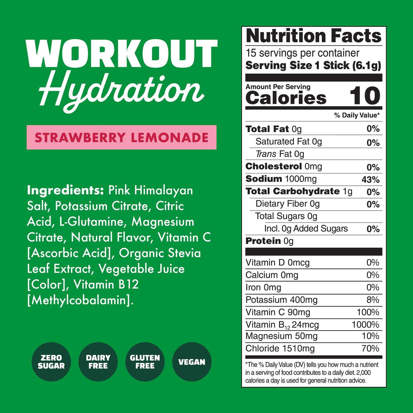Waterboy - Workout Hydration: Blue raspberry / 15pk
