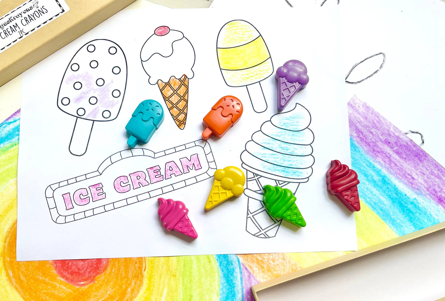 KagesKrayons - Ice Cream Crayons Gift Box