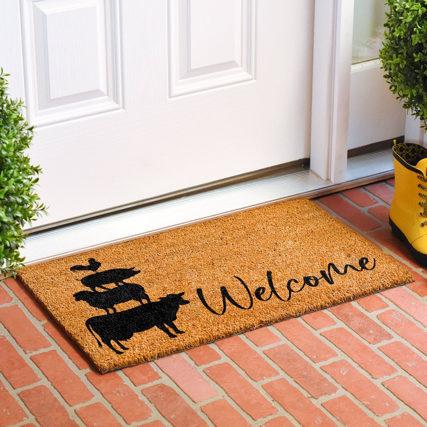 Calloway Mills - Farmhouse animals Doormat: 17 x 29