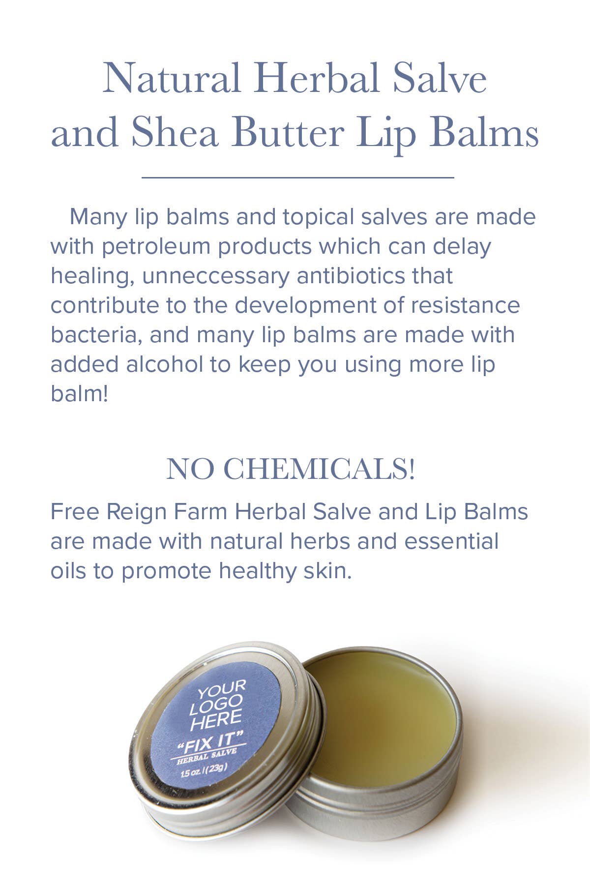 Free Reign Farm - Fix It Herbal Salve: 0.8 oz
