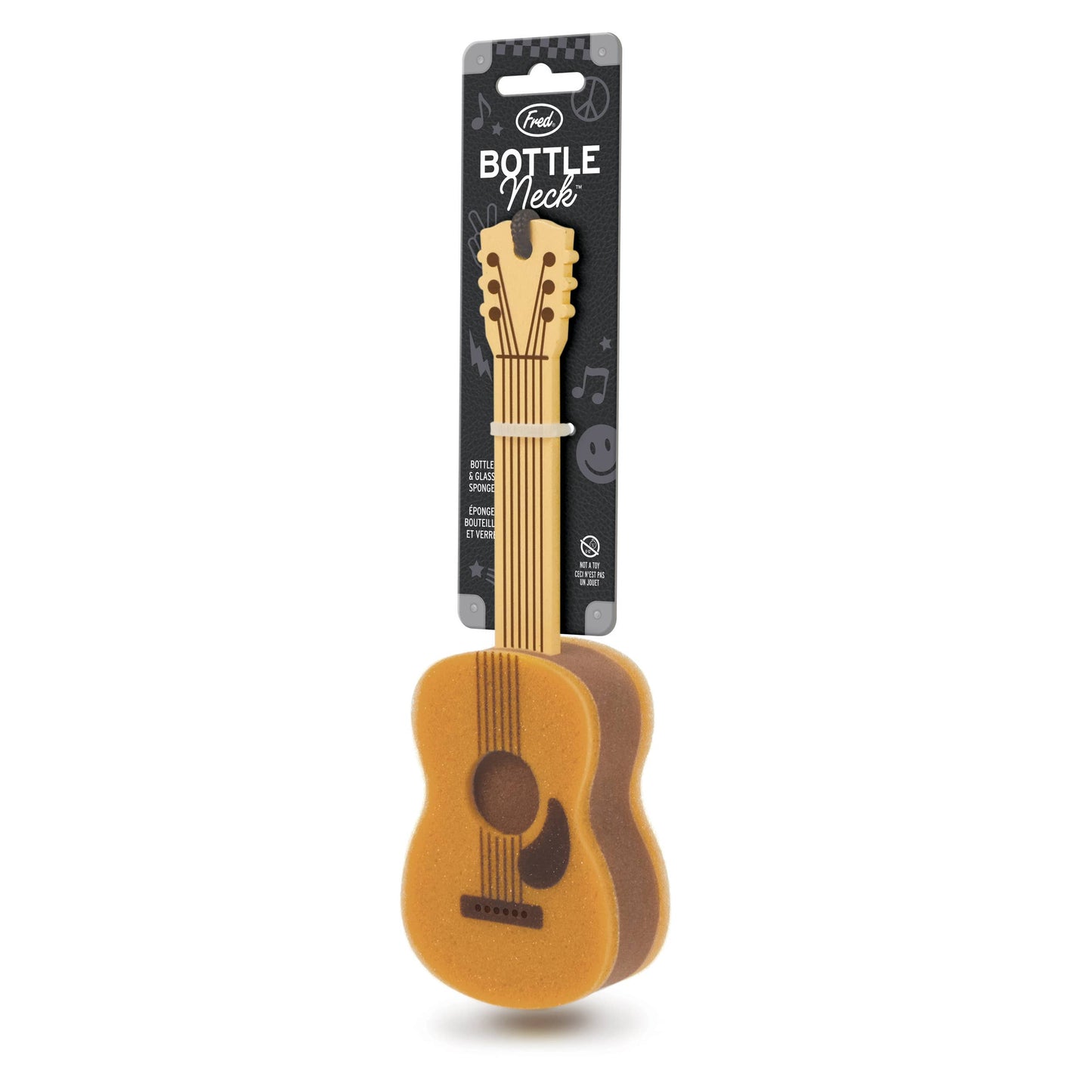 Fred & Friends - Sponges - BOTTLE NECK - Guitar Bottle Brush