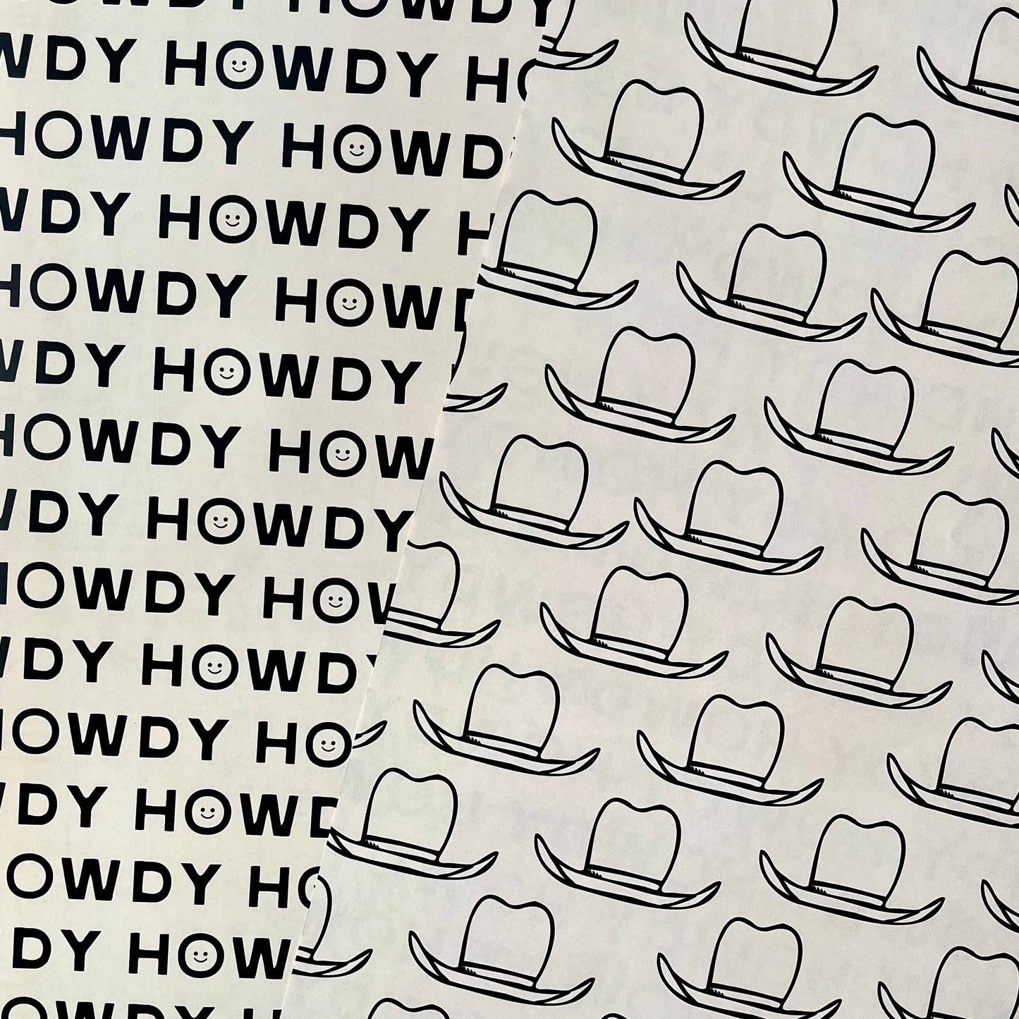 Morgan Lacey Hart - Hats & Howdys Gift Wrap, Double-Sided