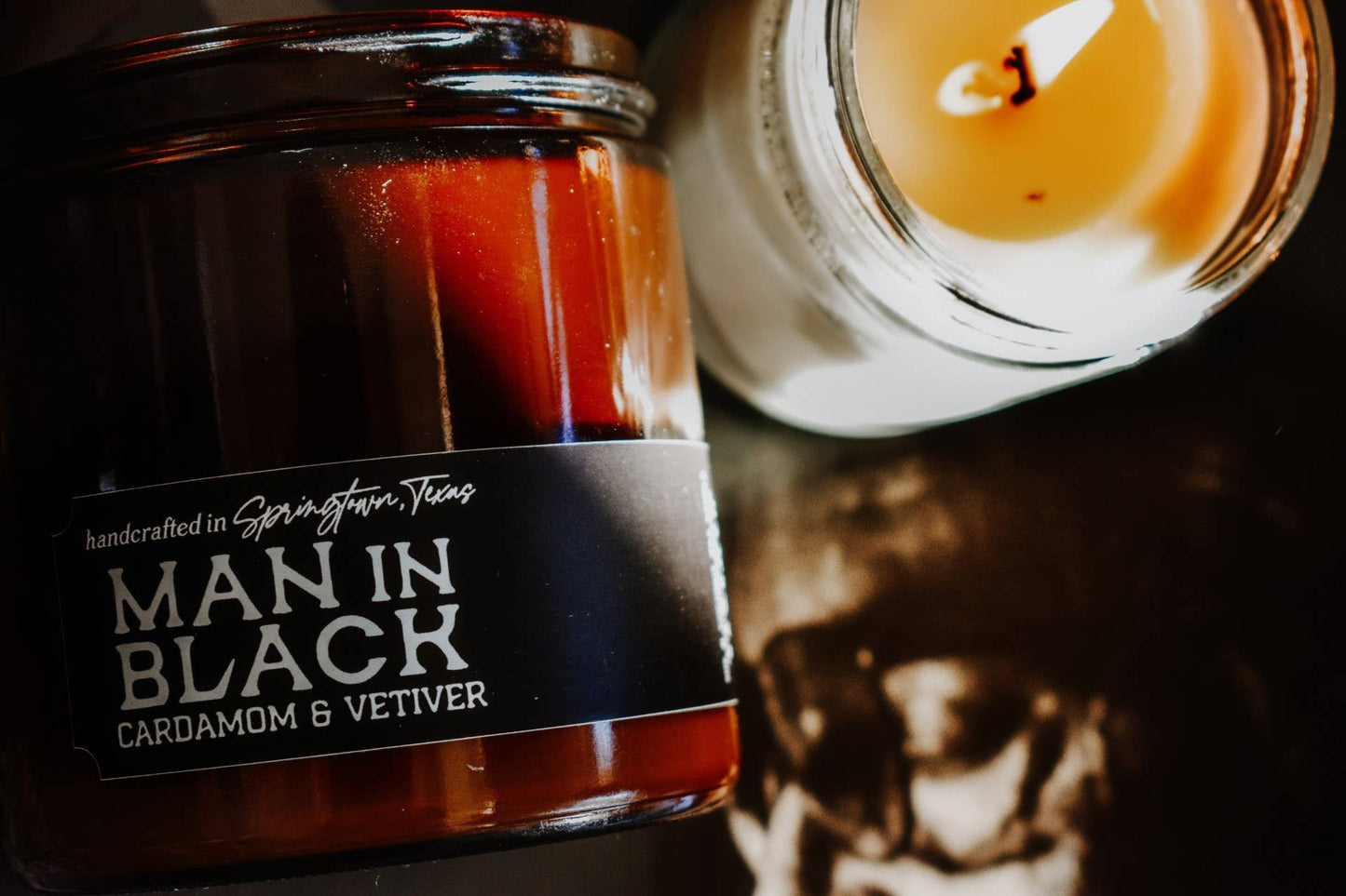 Seventh House Candle - MAN IN BLACK - Cardamom & Vetiver Candle