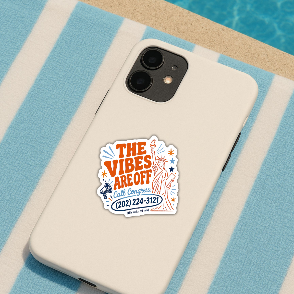 inviting affairs paperie - The Vibes Are Off Call Congress Sticker, Political Decal