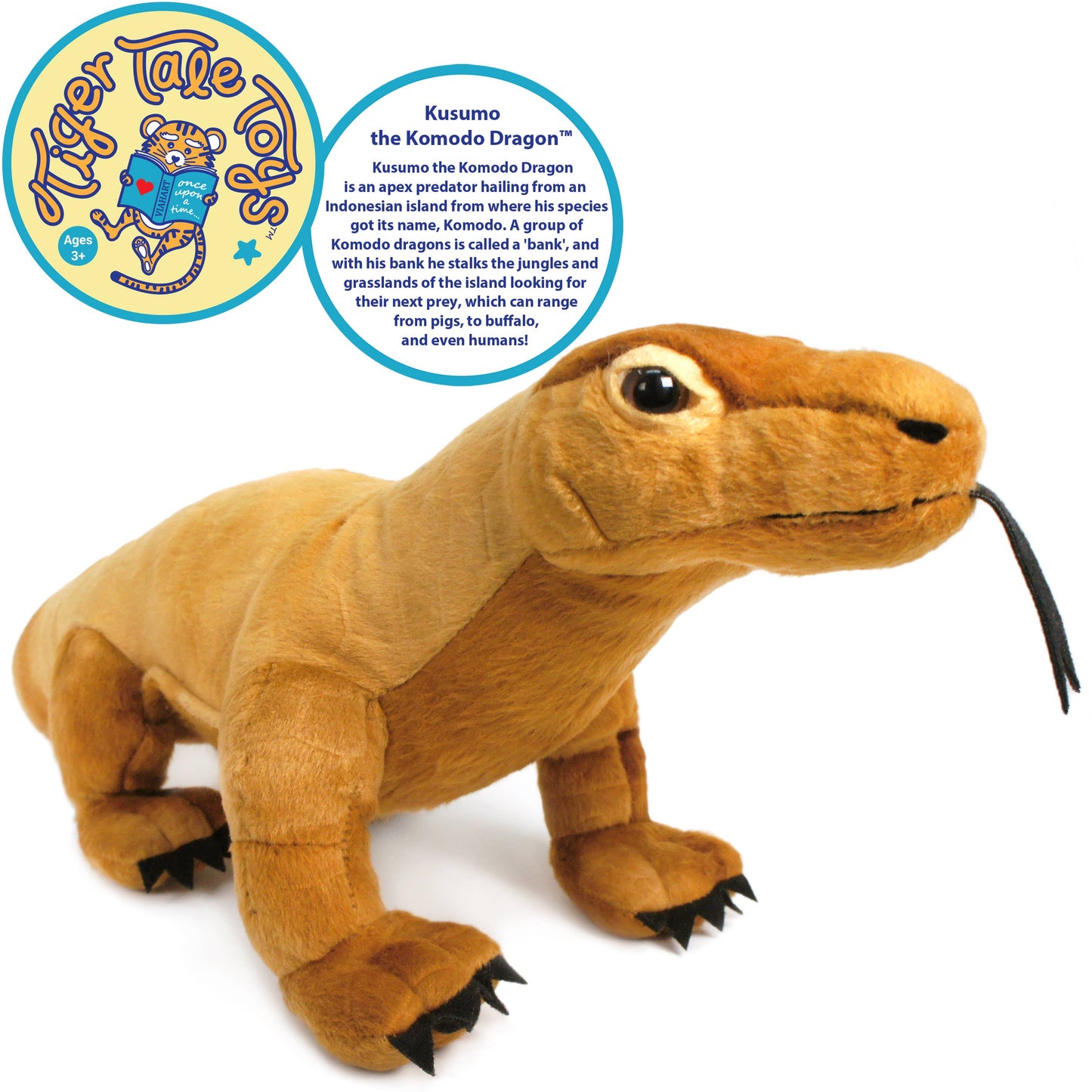 VIAHART Toy Co. - Kusumo The Komodo Dragon | 17 Inch Stuffed Animal Plush