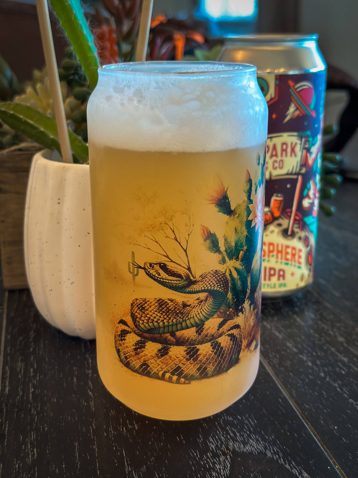 Wilde Nomad - RATTLESNAKE FROSTED CAN GLASS