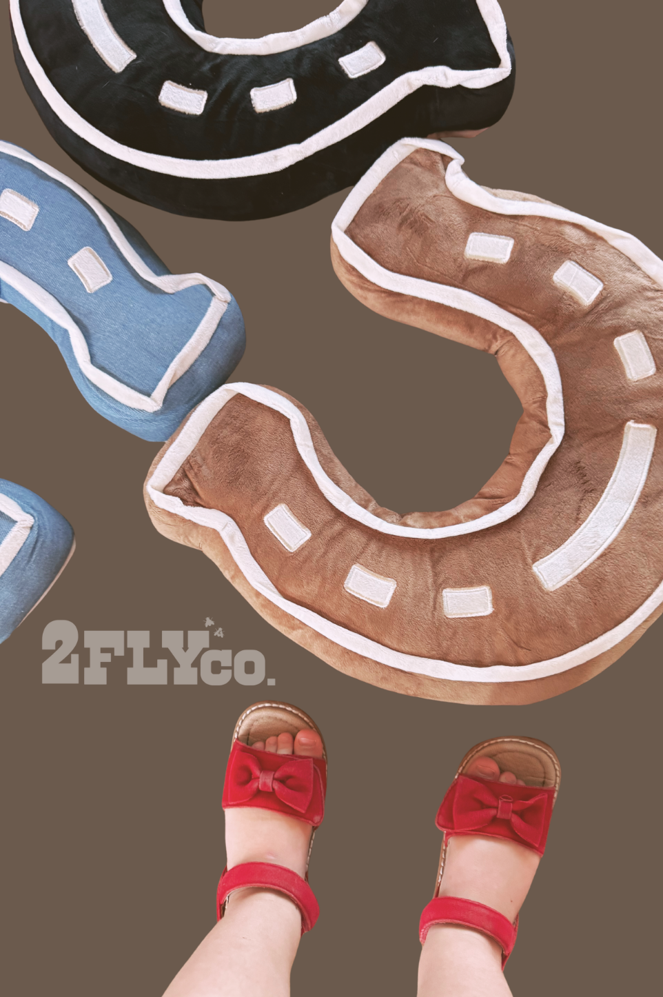 2 Fly Co - LUCKY U PILLOW: SADDLE