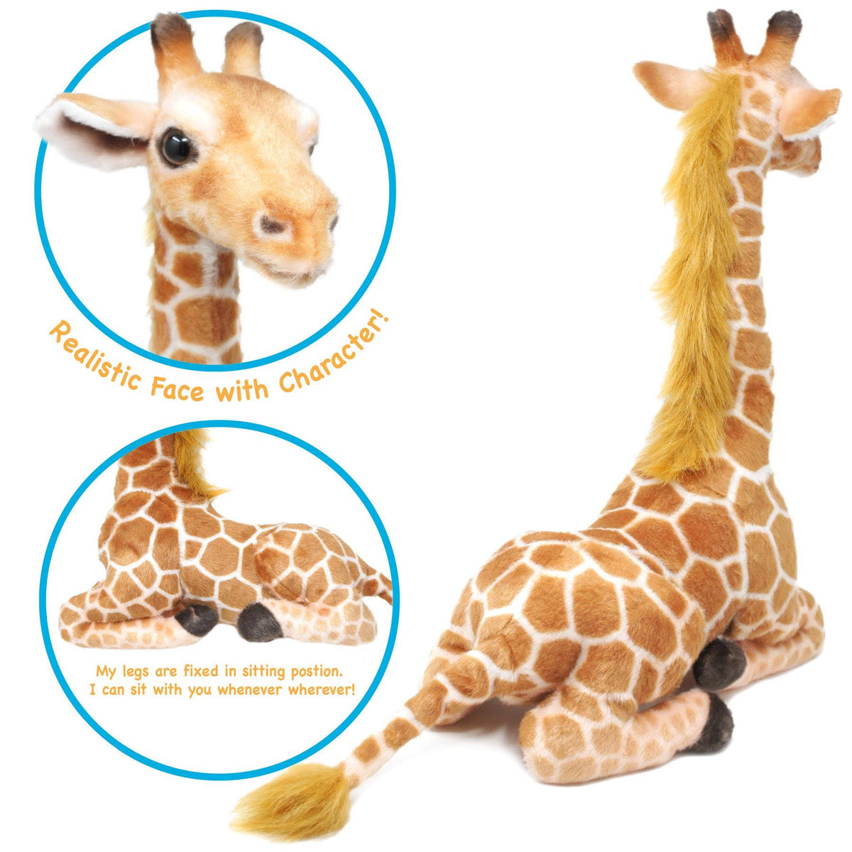 VIAHART Toy Co. - Jehlani The Giraffe | 18 Inch Stuffed Animal Plush | By Tige