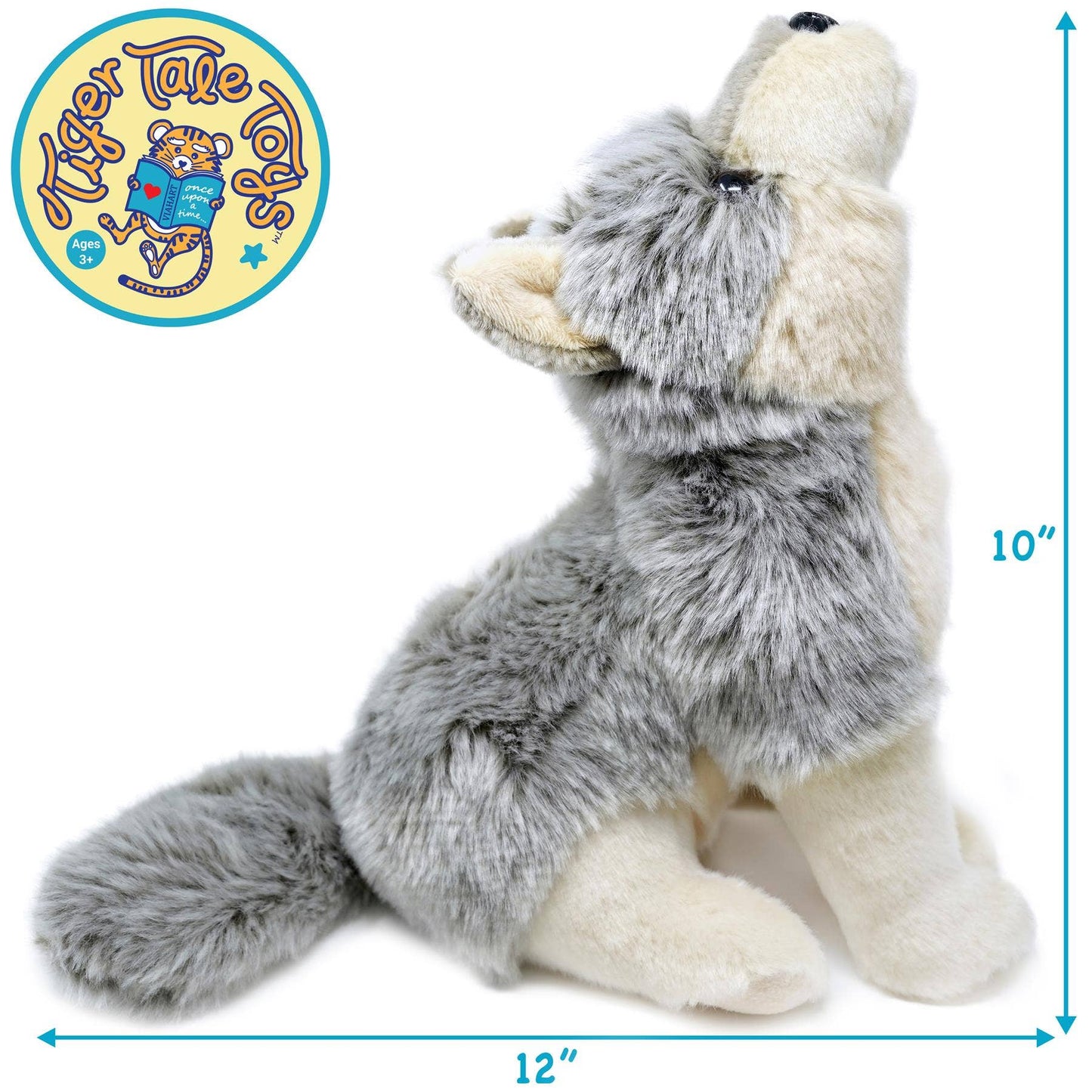 VIAHART Toy Co. - Wolcott the Wolf | 11 Inch Stuffed Animal Plush