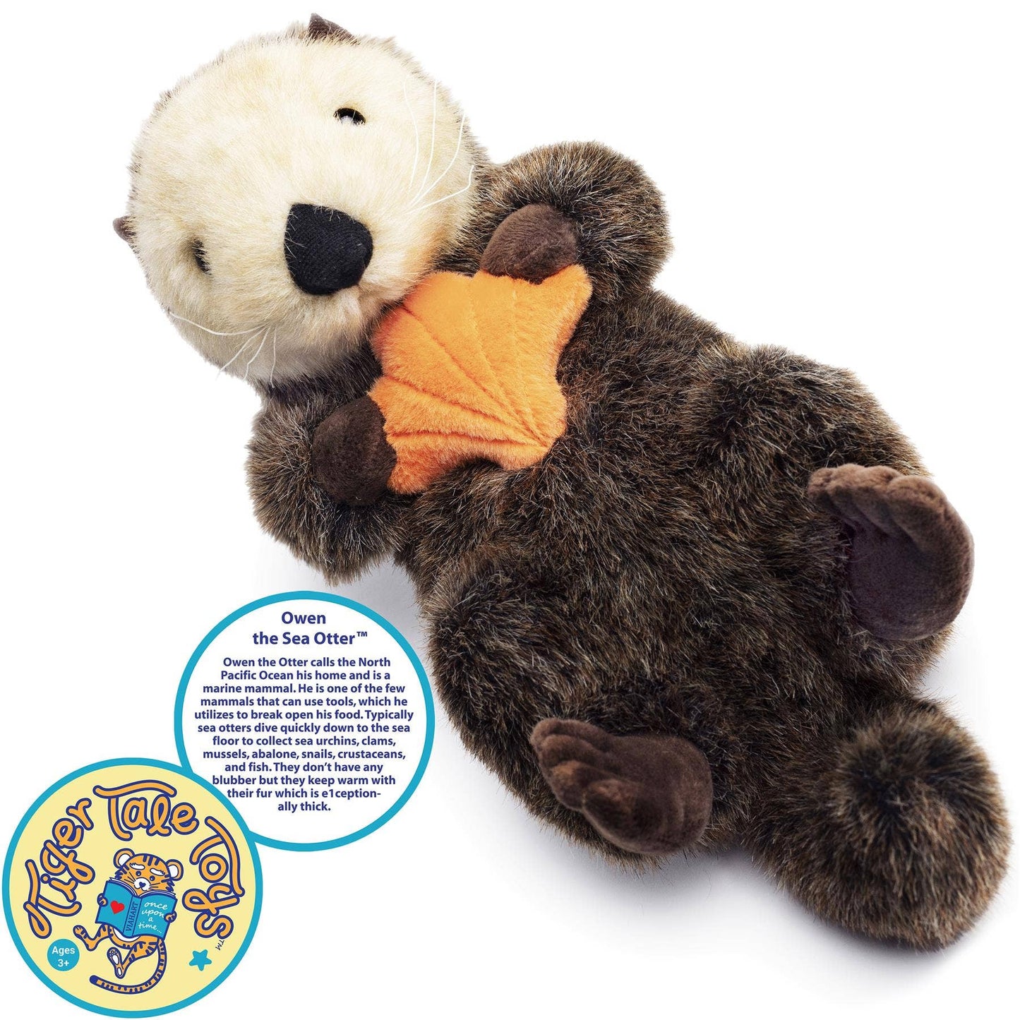 VIAHART Toy Co. - Owen The Sea Otter | 13 Inch Stuffed Animal Plush | By Tiger