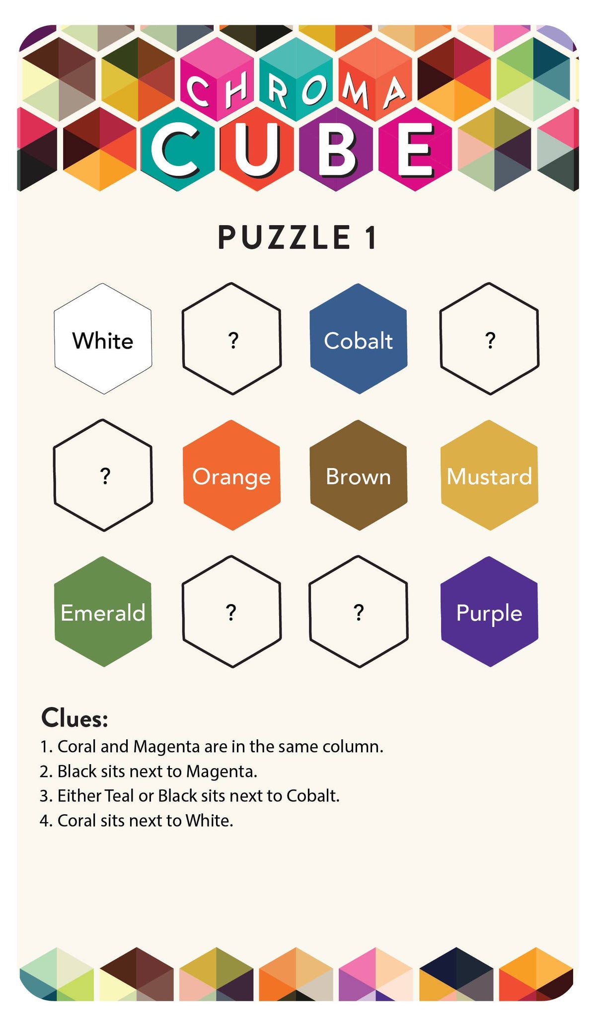 Project Genius - Chroma Cube - Single Player Logic Game