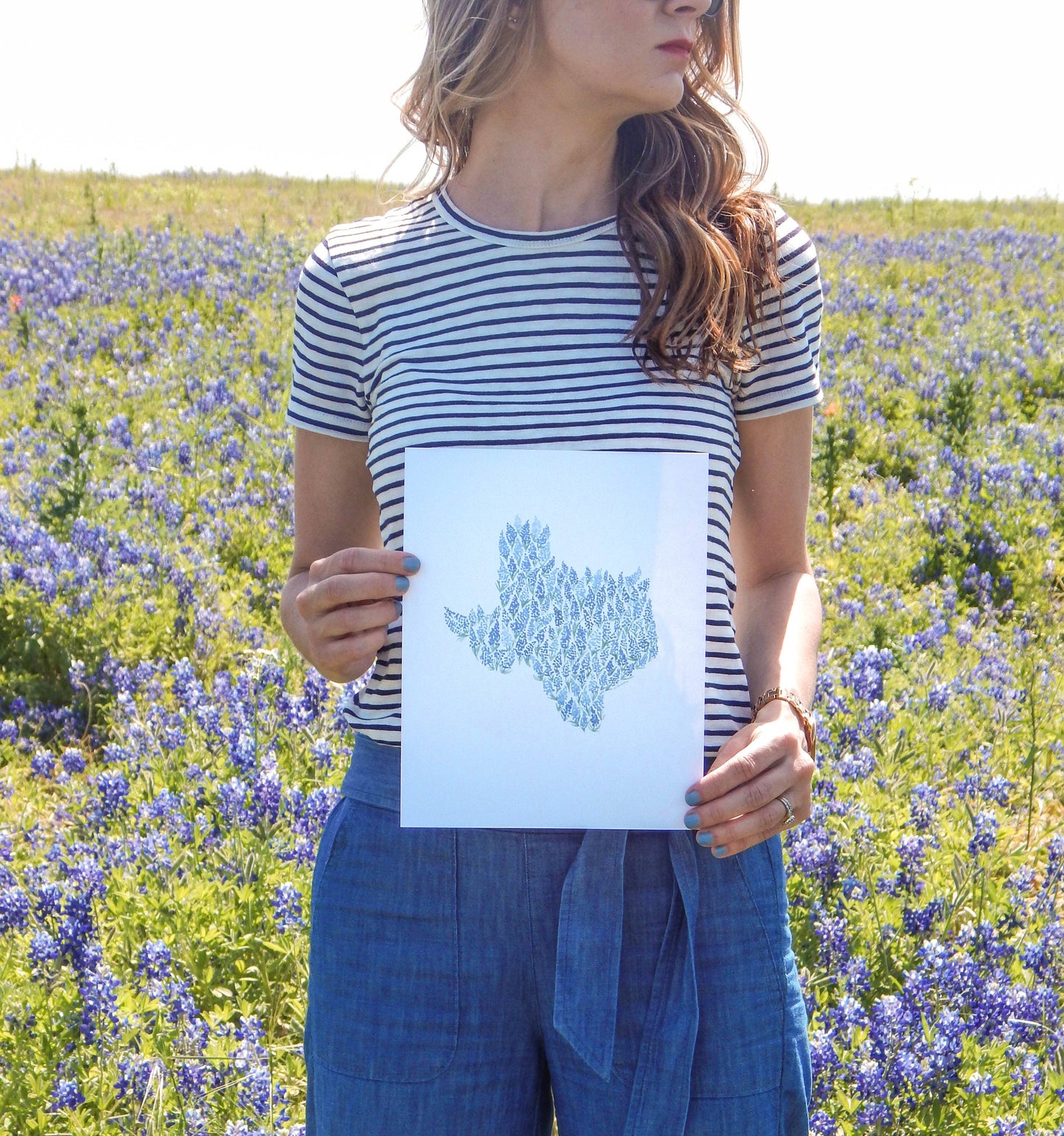 traveldashery - Texas bluebonnet print: 5x7