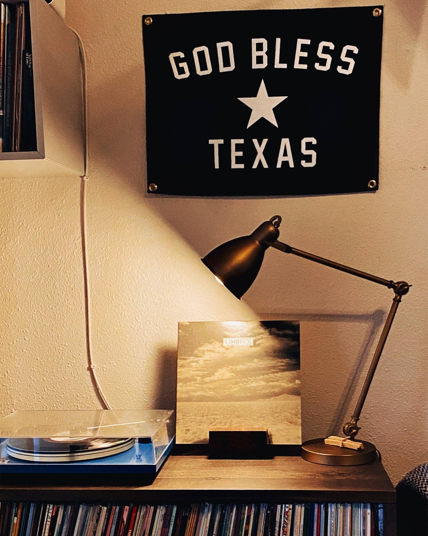 Oxford Pennant - God Bless Texas Camp Flag • Manready Mercantile x Oxford Pennant Original