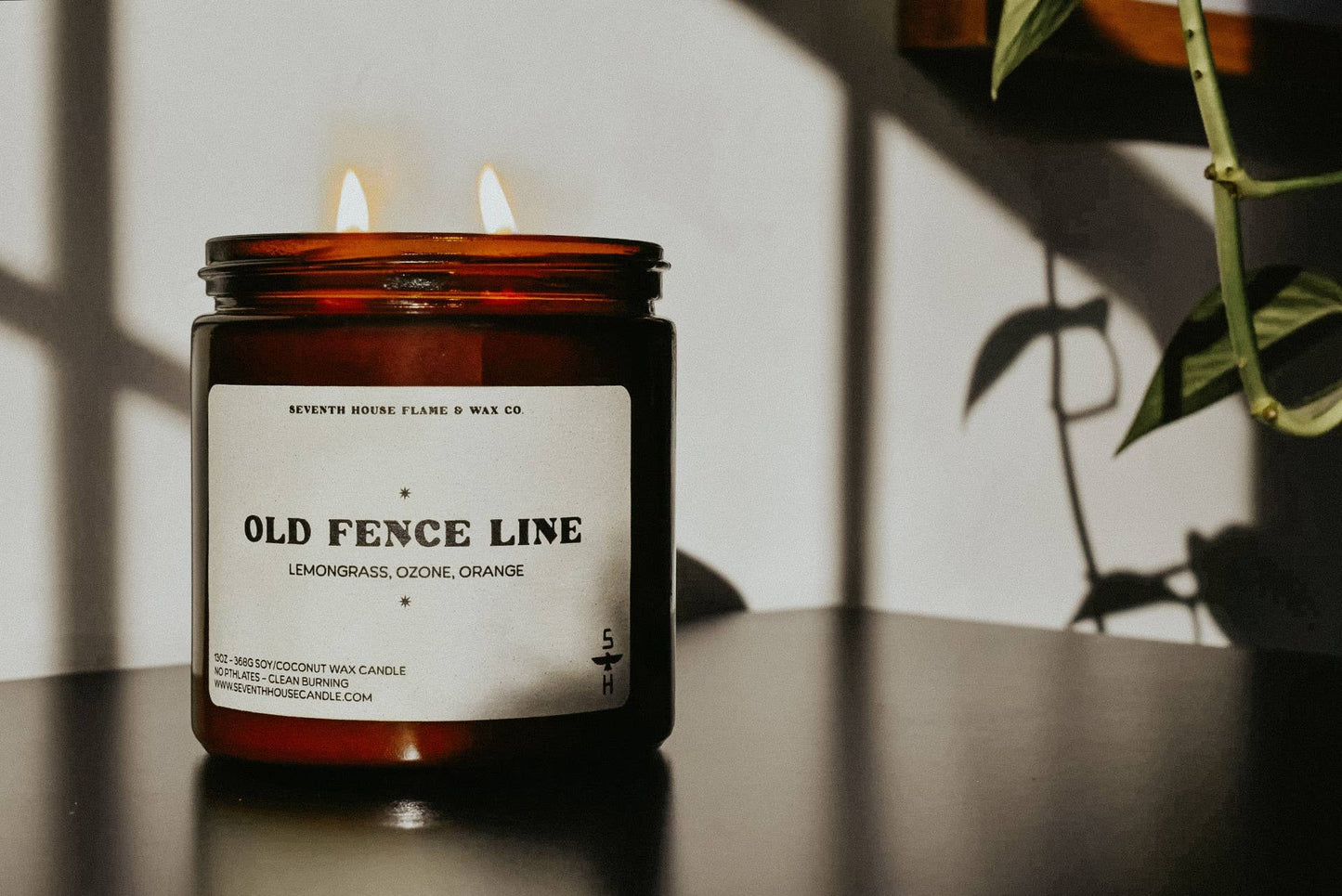 Seventh House Candle - OLD FENCE LINE - Lemongrass, Ozone & Orange Candle
