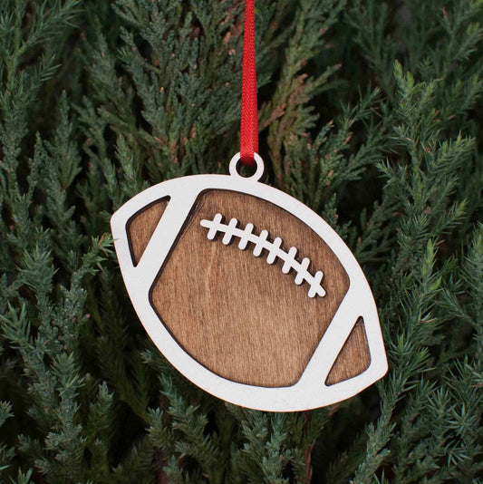 The Little Ornament Shop - Football Christmas Ornament
