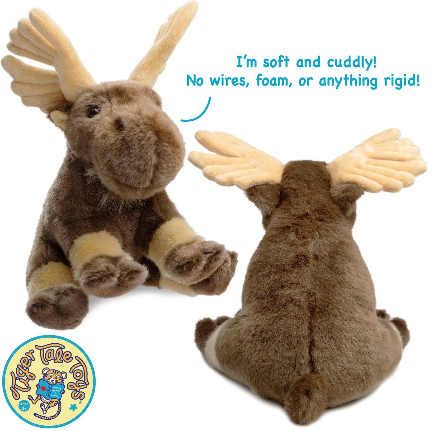 VIAHART Toy Co. - Martin The Moose | 10.5 Inch Stuffed Animal Plush