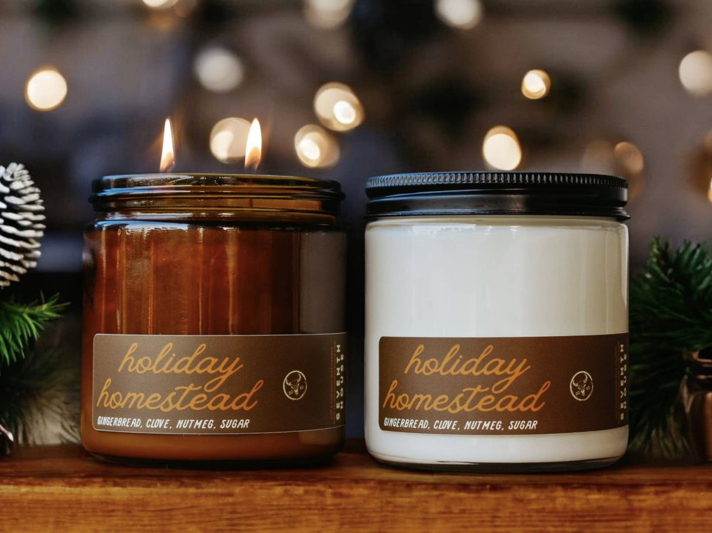 Seventh House Candle - HOLIDAY HOMESTEAD - Gingerbread & Sugar Candle