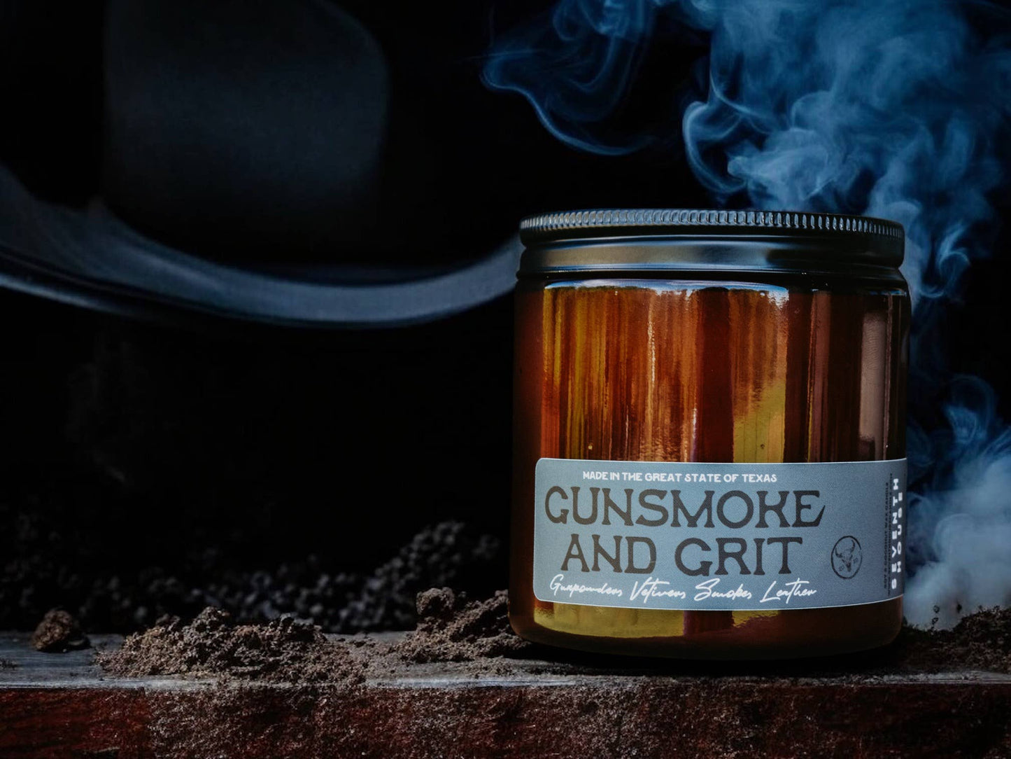 Seventh House Candle - GUNSMOKE & GRIT - Gunpowder & Clove Candle