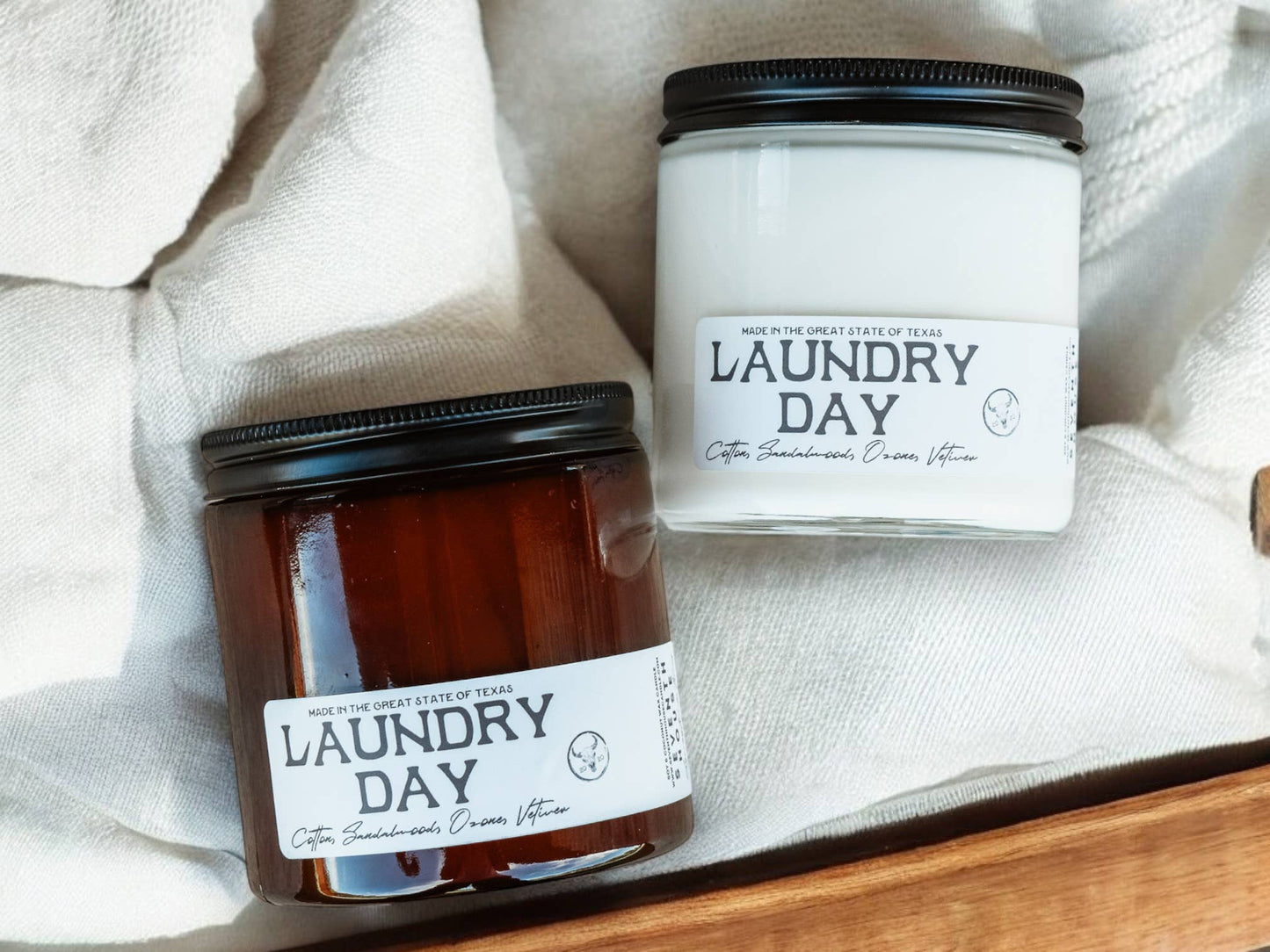 Seventh House Candle - LAUNDRY DAY - Cotton & Sandalwood Candle