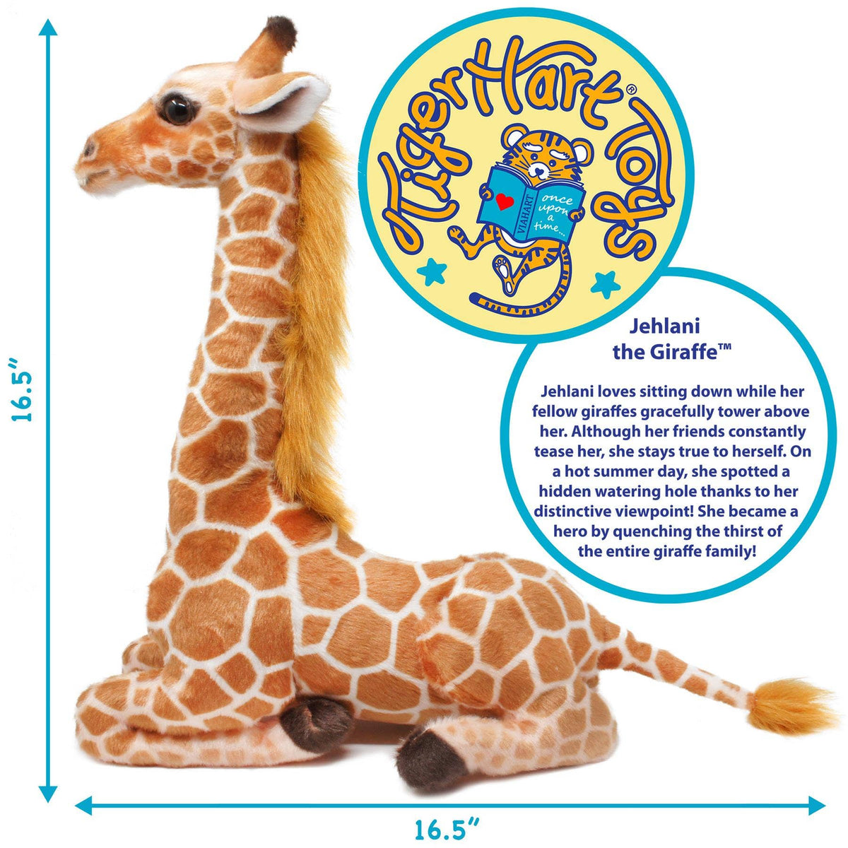 VIAHART Toy Co. - Jehlani The Giraffe | 18 Inch Stuffed Animal Plush | By Tige