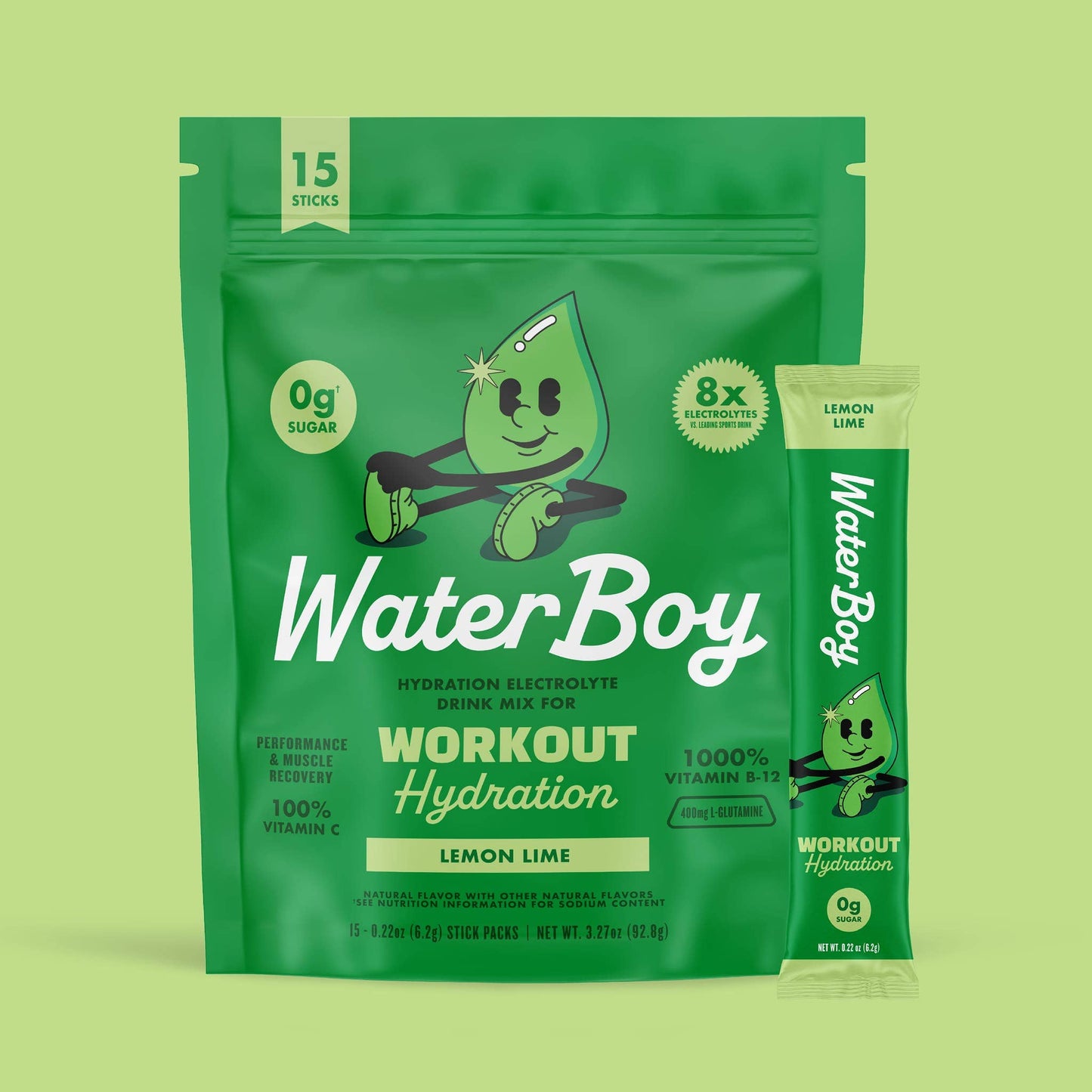 Waterboy - Workout Hydration: Strawberry Lemonade / 15pk