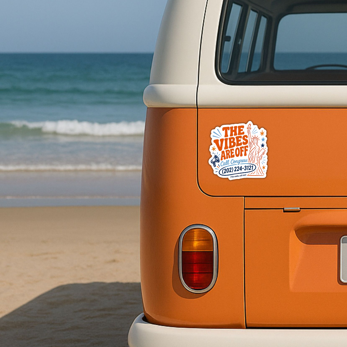 inviting affairs paperie - The Vibes Are Off Call Congress Sticker, Political Decal