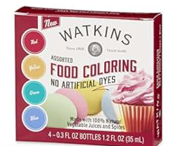 Watkins Food Coloring No Artificial Dyes