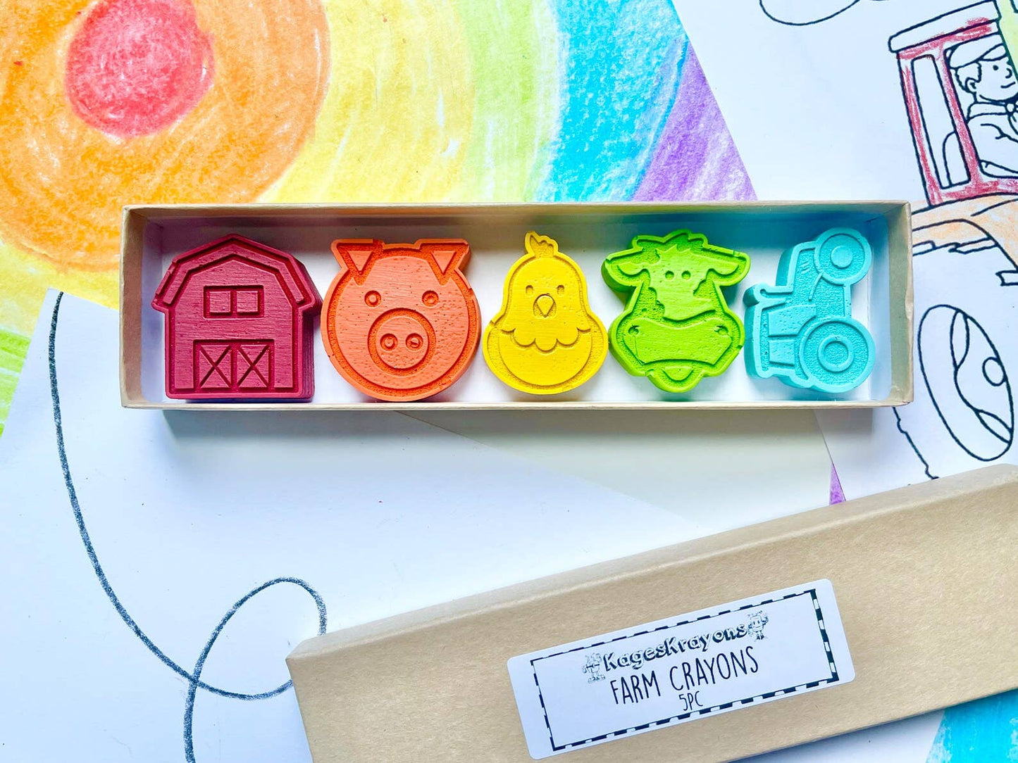 KagesKrayons - Farm Life Crayons Gift Box