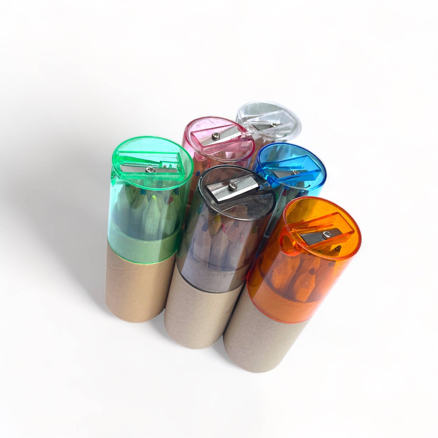 A Brighter Year - Mini Travel Colored Pencils with Built In Sharpener: Variety Pack
