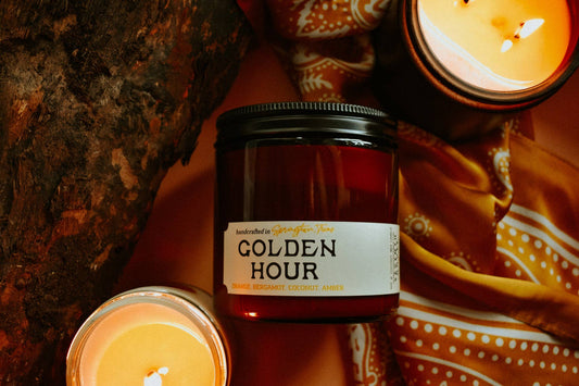 Seventh House Candle - GOLDEN HOUR - Orange, Bergamot, Coconut Candle