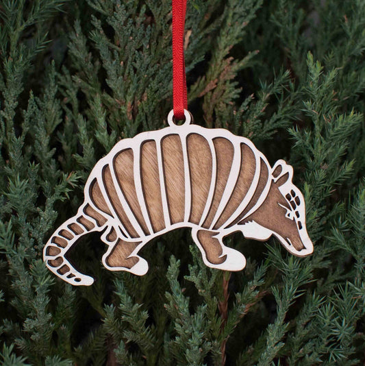 The Little Ornament Shop - Armadillo Christmas Ornament, Texas state animal ornaments