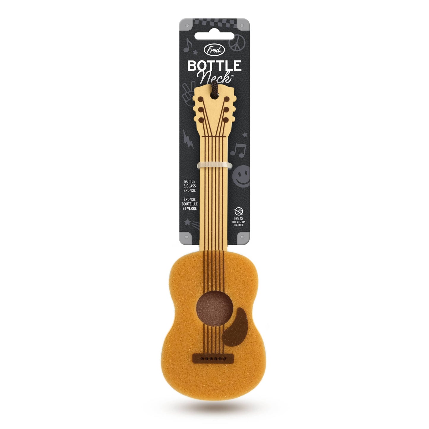 Fred & Friends - Sponges - BOTTLE NECK - Guitar Bottle Brush