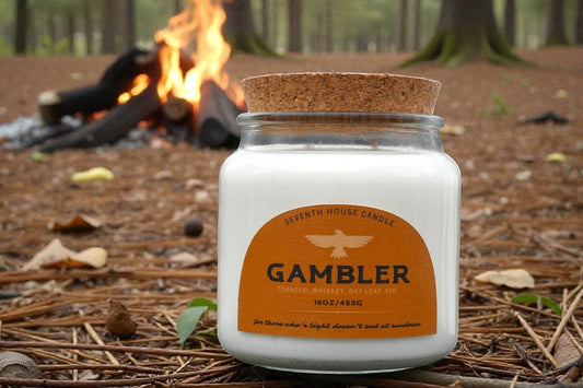 Seventh House Candle - GAMBLER - Tobacco, Bayleaf & Whiskey Candle