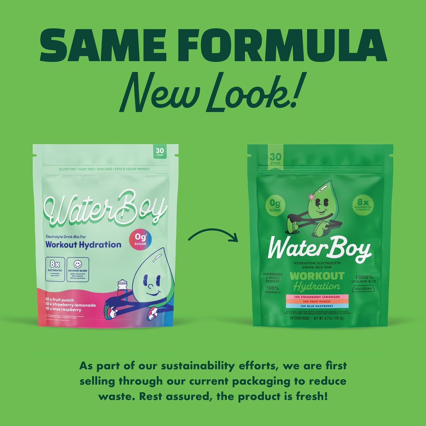 Waterboy - Workout Hydration: Strawberry Lemonade / 15pk