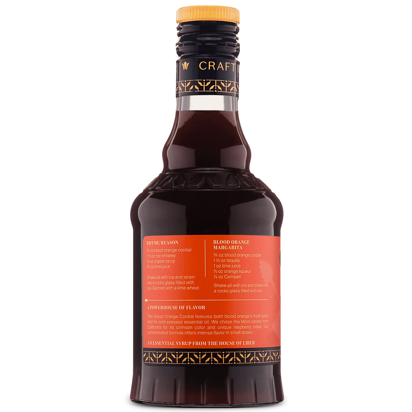 Liber & Co. - Blood Orange Cordial: 375 mL
