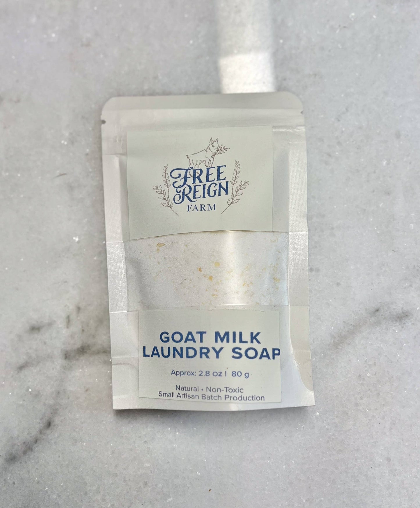 Free Reign Farm - Goat Milk Laundry Soap - New Label: 2.8oz - 4 loads Travel / Sample