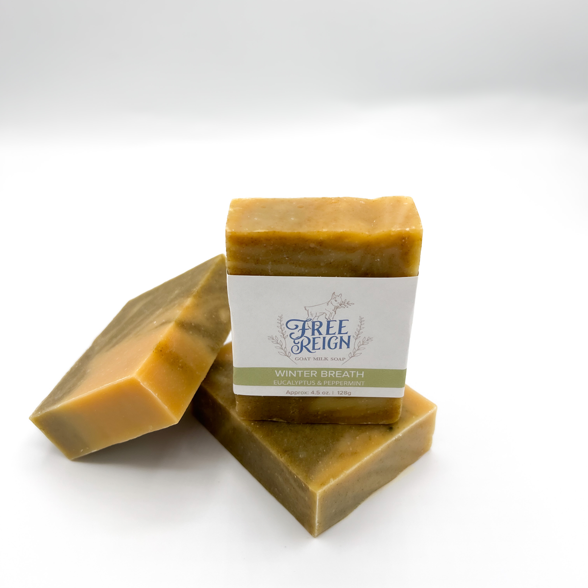 Free Reign Farm - All Natural Essential Oil Goat Milk Soaps (14 scents): Lavender & Lemongrass (Summer Romance)