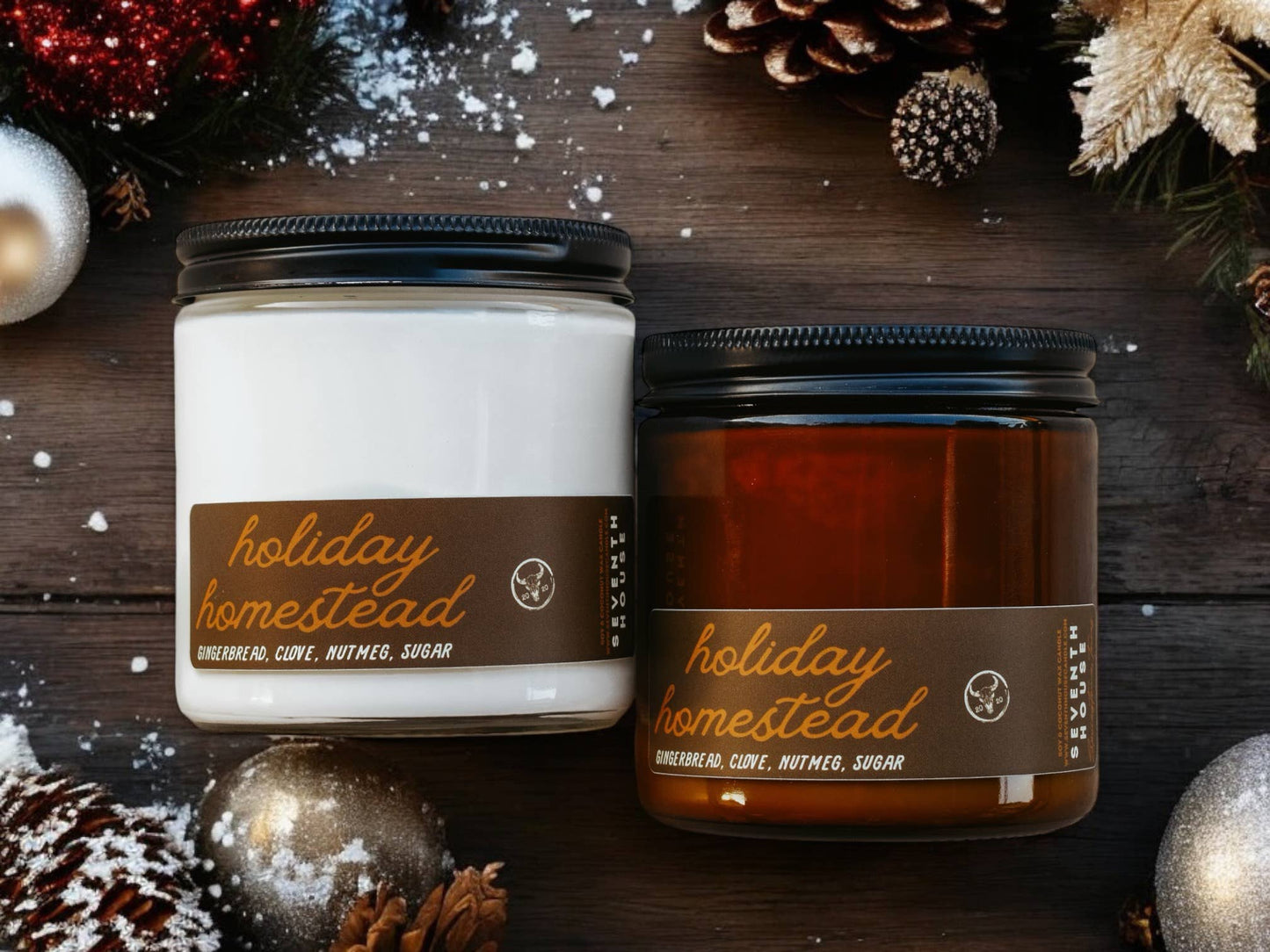 Seventh House Candle - HOLIDAY HOMESTEAD - Gingerbread & Sugar Candle