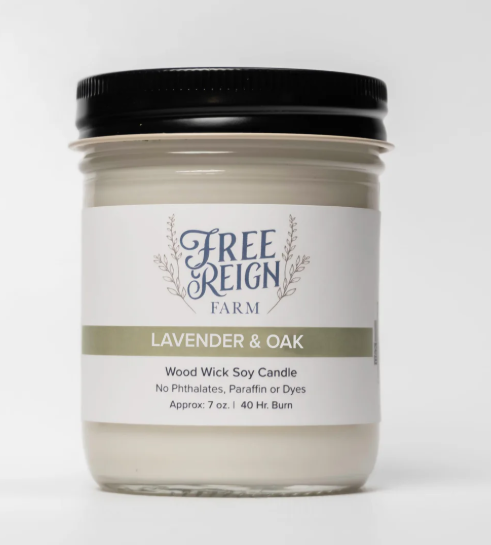 Wood Wick Candle Lavender & Oak