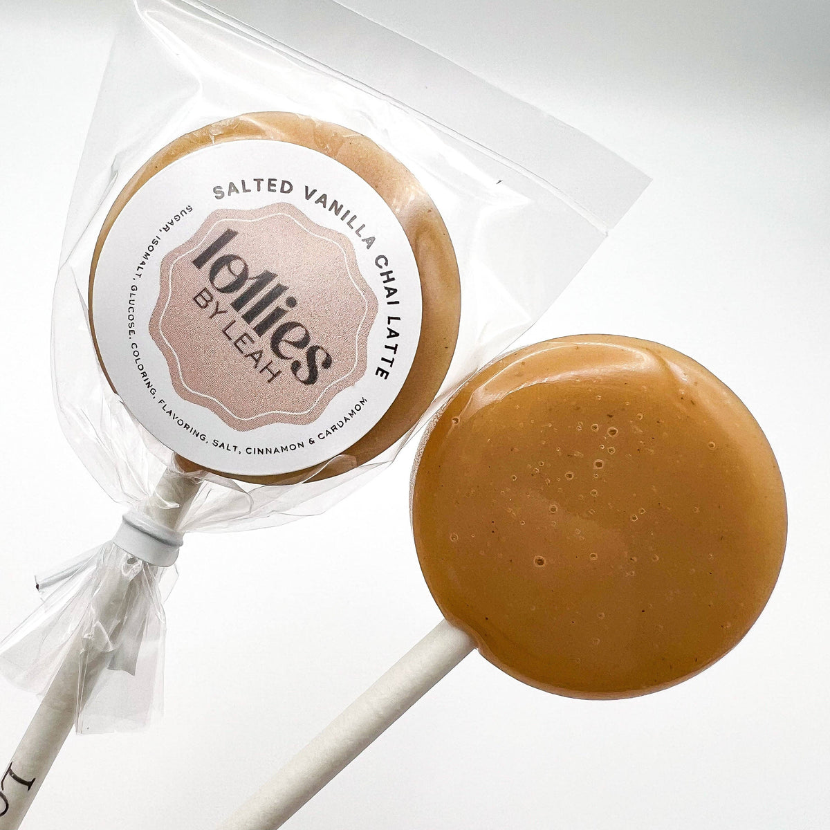 Lollies By Leah - Salted Chai Vanilla Latte Lollipop