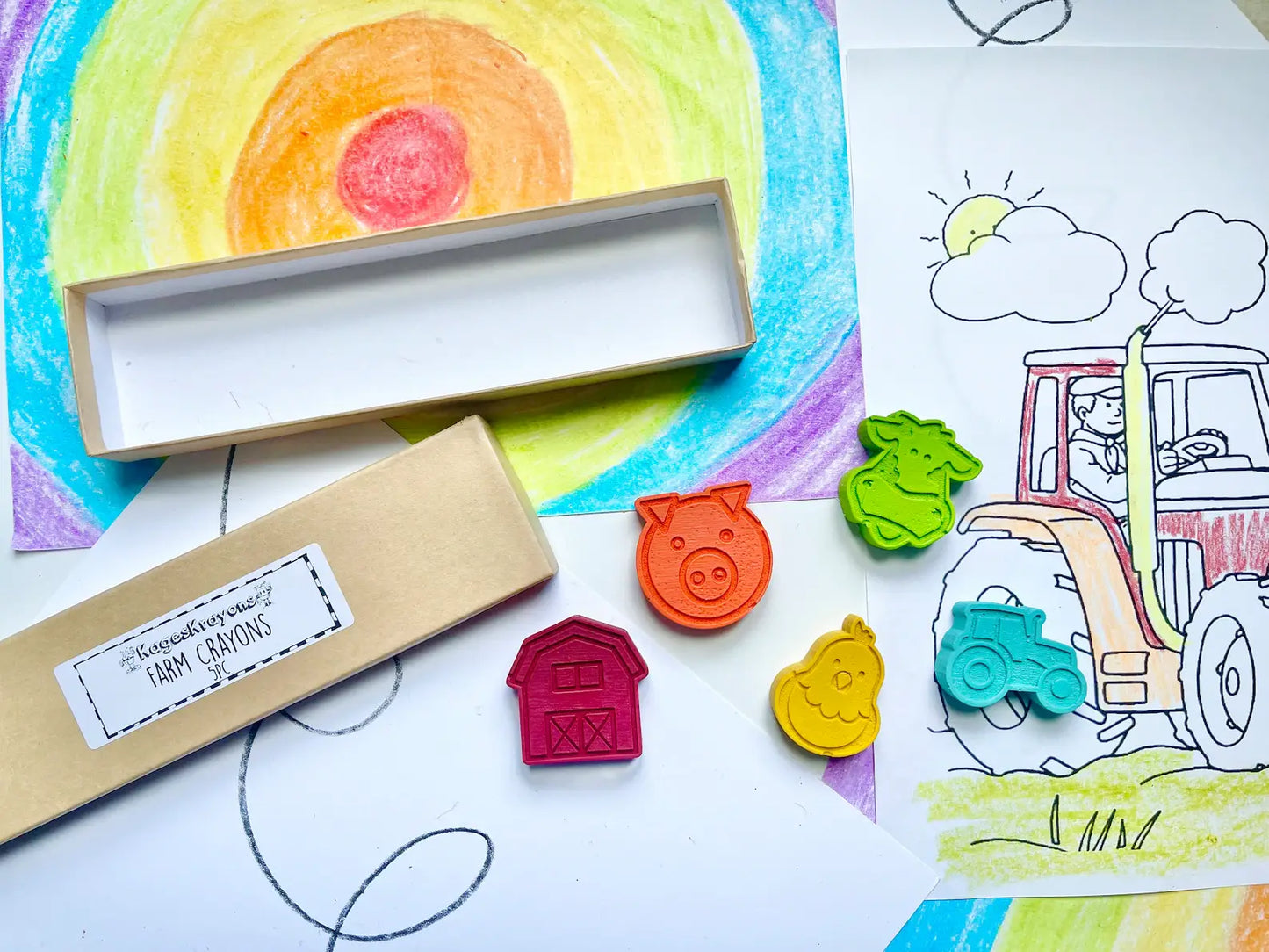 KagesKrayons - Farm Life Crayons Gift Box