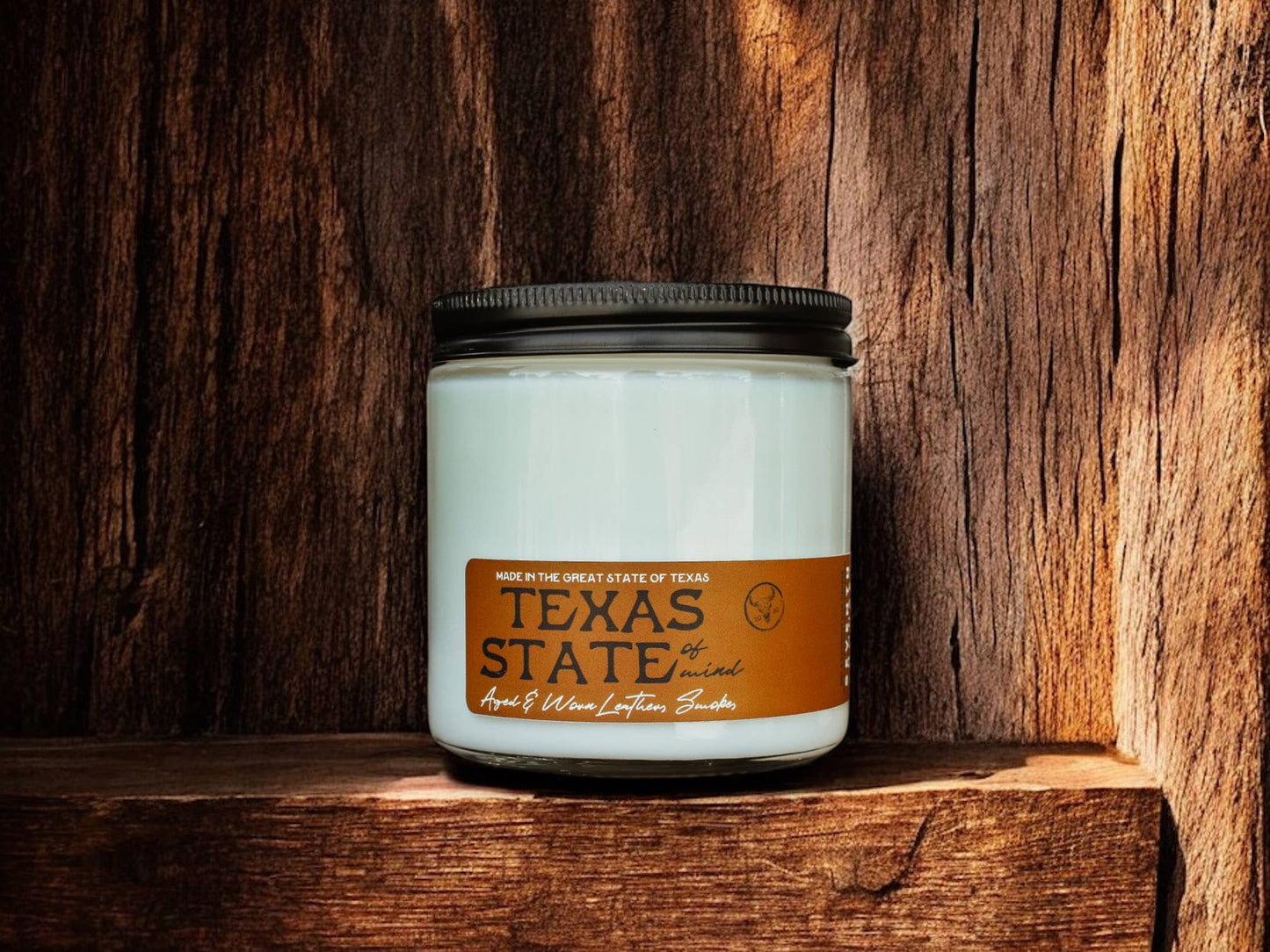 Seventh House Candle - TEXAS STATE OF MIND - Leather & Smoke Candle