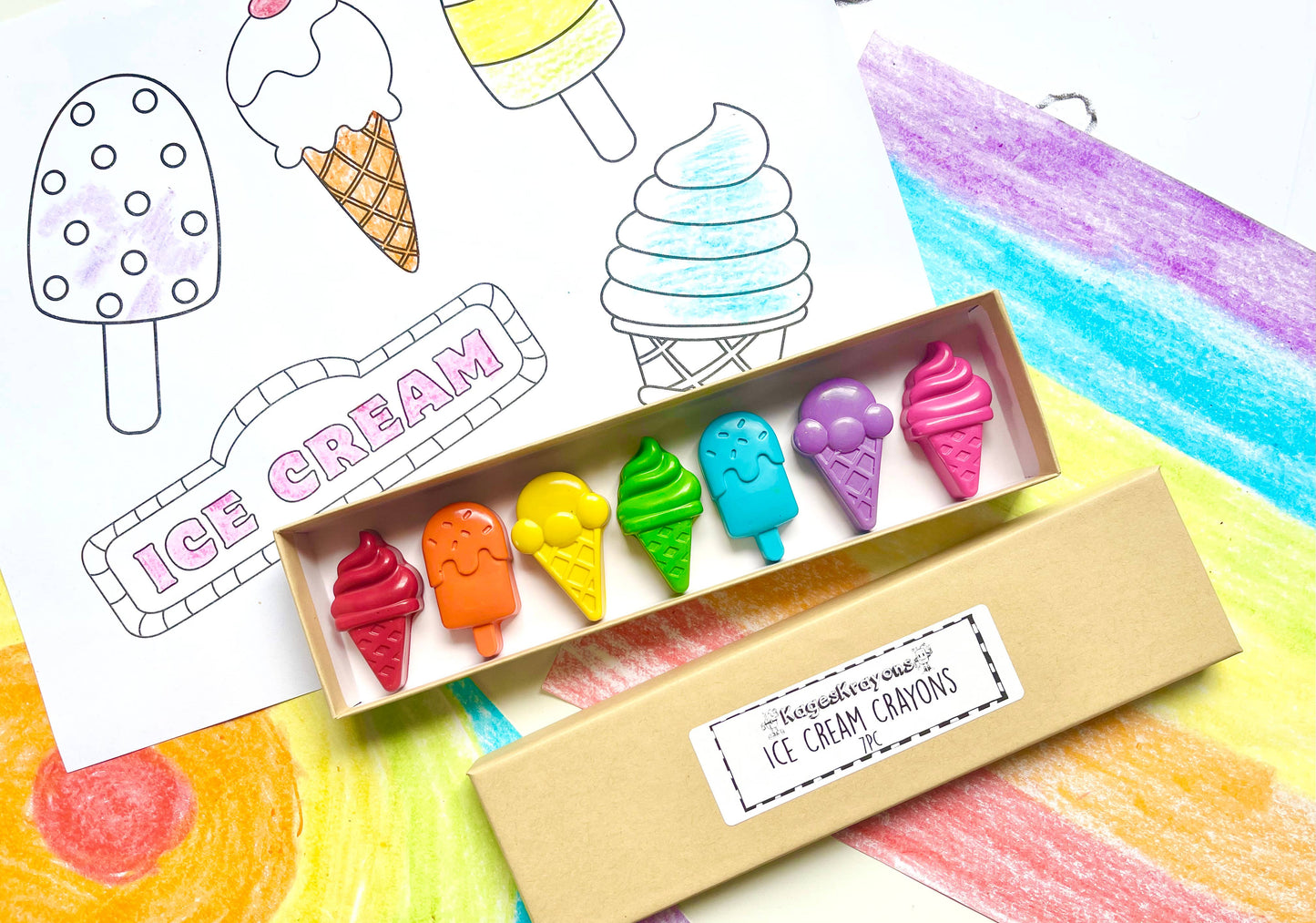 KagesKrayons - Ice Cream Crayons Gift Box